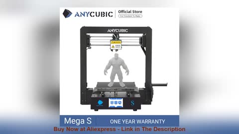 ☑️ ANYCUBIC Mega-S Mega S 3D Printer I3 Mega Upgrade Large Size TPU High Precision Touch Screen
