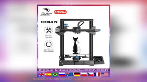 ✨ Ender-3 V2 3D Printer Resume Printing Ender 3 v2 Slilent Mianboard TMC2208 UI&4.3Inch Color Lcd