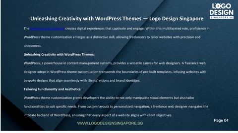Unleashing Creativity with WordPress Themes — Logo Design Singapore