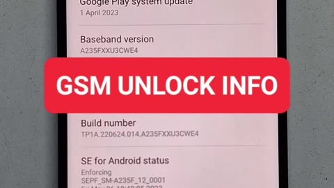 Samsung A23 A235F Lost Mode MDM Lock & Phone Locked Remove Done