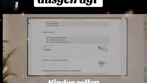 Fragebogen an Schüler ab der 5ten Klasse in Dtl. 😳