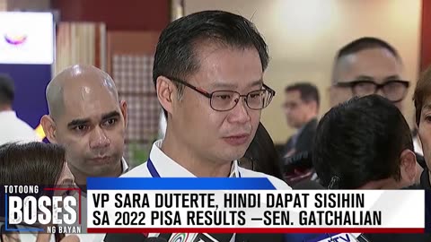 VP Sara Duterte, hindi dapat sisihin sa 2022 PISA results