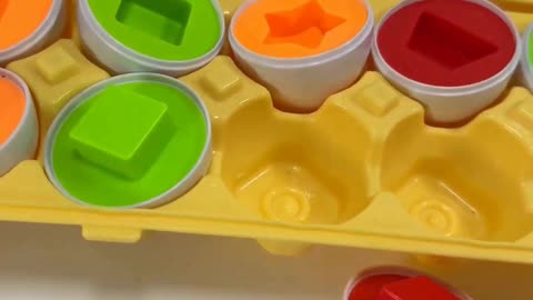 Shapes & Colours - Colourful Eggs - Educational Videos for Toddlers