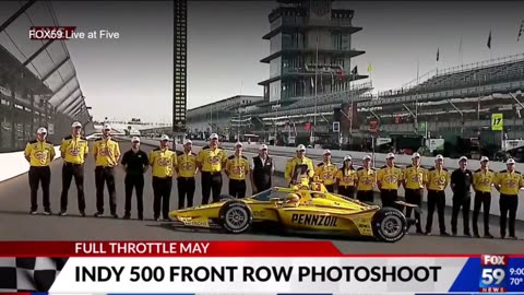 May 20, 2024 - Indy 500 Pole Sitter Scott McLaughlin & Crew Photo Shoot (Live)