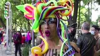 Mexico City awash in colour for Pride march