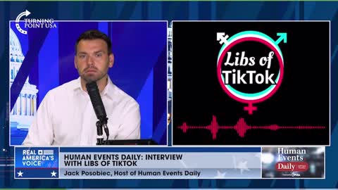 Jack Posobiec interviews Libs of TikTok about fake bomb threat to Boston Children's Hospital