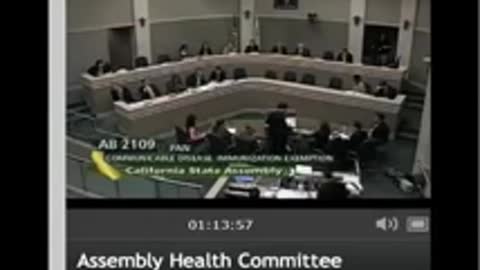 CA Health Committee Hearing on Vaccine Exemption Bill AB2109 April 27, 2012 Part 2