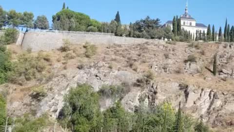 The outside view from the car in toledo