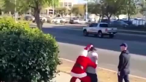 Undercover Santa & His Helper Take Down Auto Theft Suspects