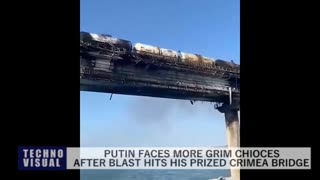 Ukraine blast Russian bridge