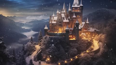 Relieve Stress - Relaxing Music, Healing Music - Beautiful Castle, Cold Winter 2024