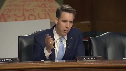Pro-abortion witness accuses Sen Josh Hawley MO of being transphobic