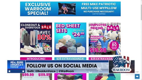 Lindell: Overstock And Closeout Sale NOW At MyPillow Website To Save Up To 80%!