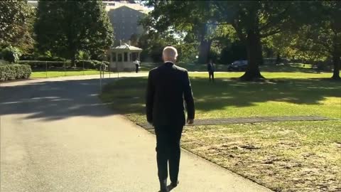 Biden Behaves Strangely In Front Of Reporters, It's As If He's Afraid Of Questions Or Something