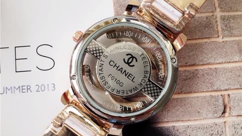 Dupe Chanel watch Womens fashion Luxury brand Classic hollow design CC logo Women wristwatch Copy