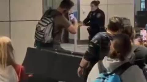 Man Gets TASED after going crazy in the Dallas airport & resisting arrest.