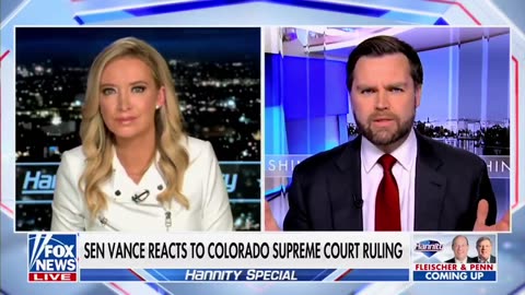 Senator JD Vance Calls Left Wing Judges Preposterous After Colorado Trump Ballot Ruling