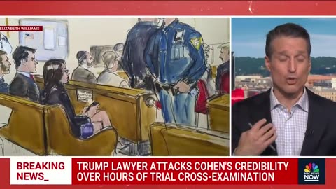 Trump on trial_ Defense questions credibility of witness Michael Cohen