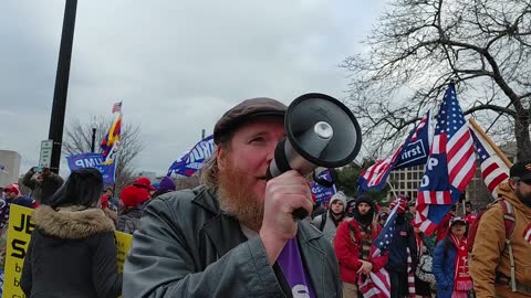 Preaching at DC Trump Rally Jan 6