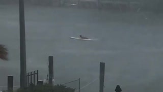 One Persistent Paddle Boarder