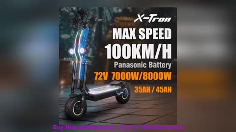 ⚡️ X-Tron VIPER 72V 8000W 100km/h Electric Scooter 120km Range 13" Fat Tire Dual Motor E Scooter