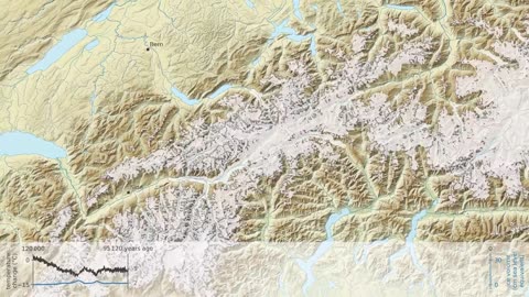 Glaciers in the Alps from the last ice age to 2100