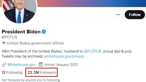 Half of Joe Biden's Twitter Followers Are Fake