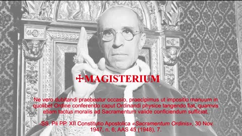 quamvis etiam tactus moralis ad Sacramentum valide conficiendum sufficiat #PiusXII #shorts
