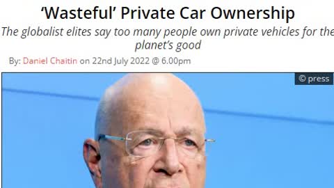 Psychopaths at World Economic Forum Calls to End ‘Wasteful’ Private Car Ownership