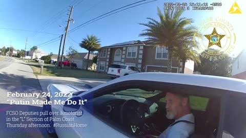 WATCH: Florida man pulled over for speeding blames Vladimir Putin.