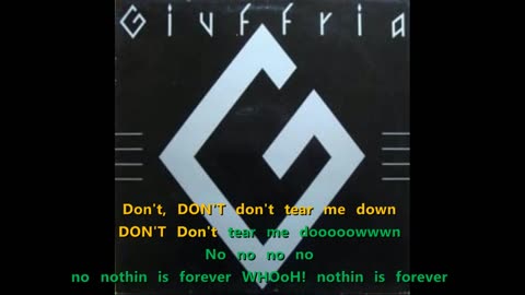 Giuffria - Don't Tear Me Down {karaoke is forever, little black box}