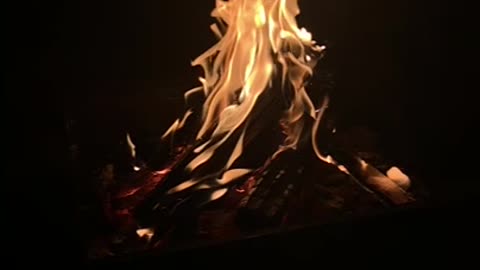 I took a high-speed shot of the fire at the campsite.