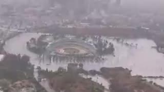 After being hit by Tropical Storm Hilary, Los Angeles experienced severe flooding at Dodger Stadium