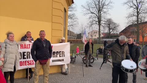 Demmin: Eröffnung der Demo und Start Spaziergang 24-03-2022