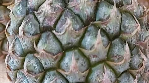 Pineapple in slow motion