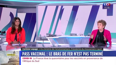 Corinne Lepage contre pass vaccinal avec injections encore expérimentales plandémie covid 19