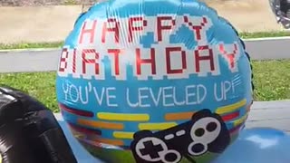 Gaming Birthday Balloon Marquee