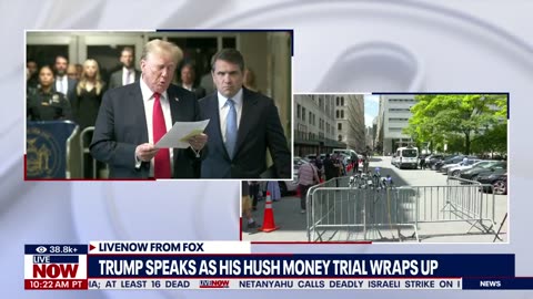 Trump comments on closing arguments in trial | LiveNOW from FOX