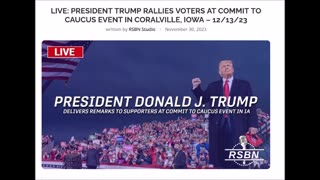 LIVE: President Trump rallies voters at Commit to Caucus event in Coralville, Iowa