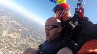 Grandpa Loses Dentures After Jumping Off Of Plane