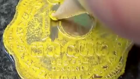 The satisfying process of restoring an old coin 🔥