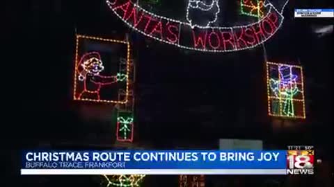 The 2020 Drive Thru Holiday Light Show at Buffalo Trace Distillery