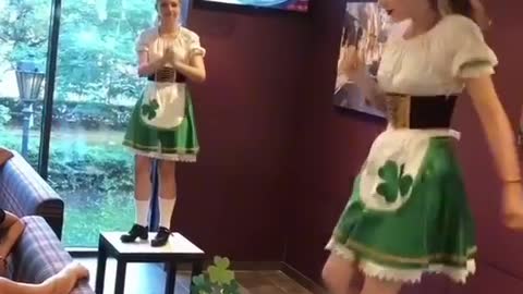 Would you dare to this Irish table dance.