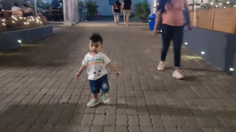 Kiaan baby having fun