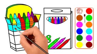 Drawing and Coloring for Kids - How to Draw Crayon Case