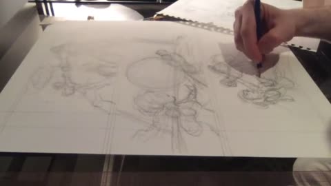 Time lapse: Penciling Page 78