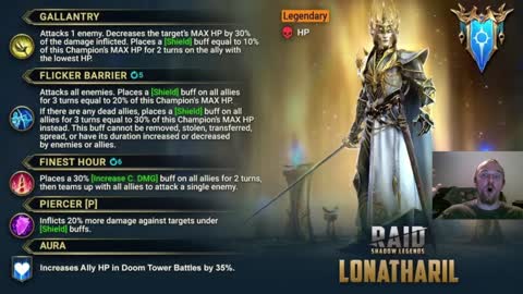 Upcoming Fusion Champion Lonatharil Preview | Raid: Shadow Legends