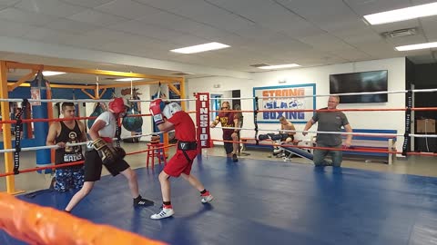 Joey boxing Tino. 7/21/22