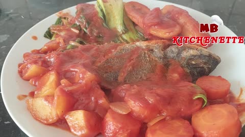 It's so delicious! I make this for dinner 3 times a week! Super easy fish recipe!! Fish Pochero!!