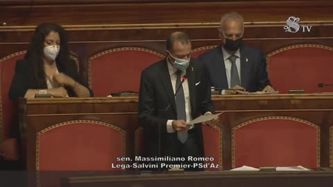 Massimiliano Romeo (Lega), Senato, 23/6/21